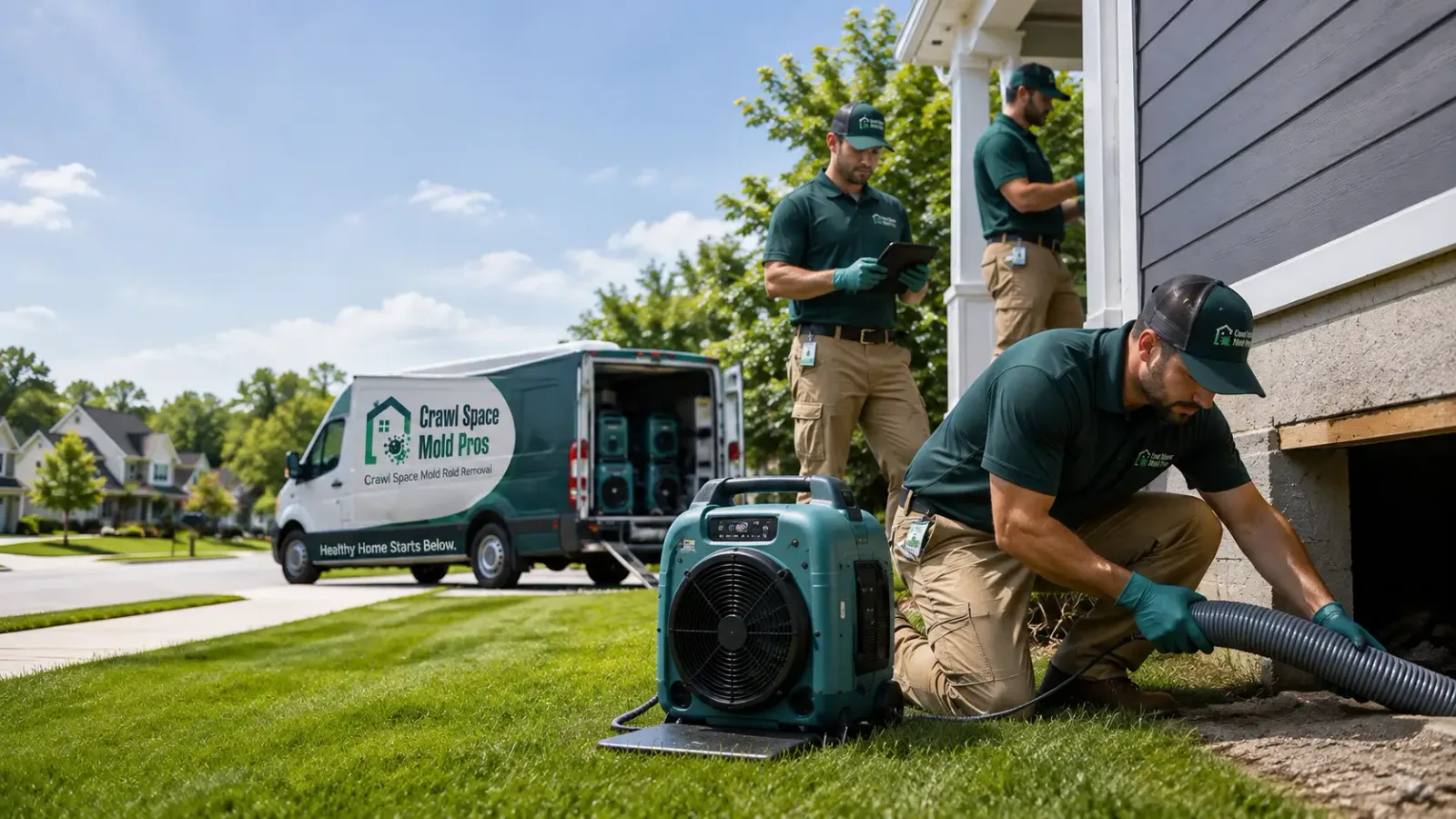 Crawl Space Mold Removal in Oakford, IN